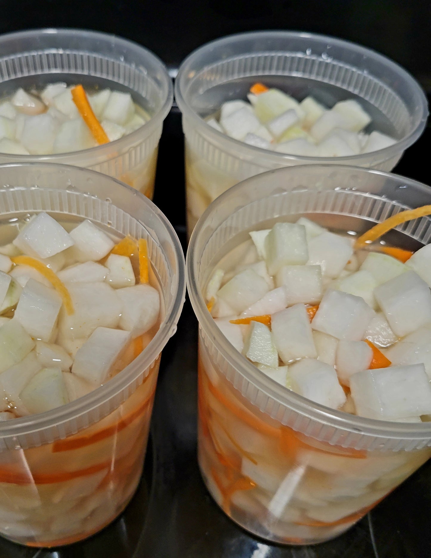 Chicken Mu Pickles (Pickled Korean Radish) (1 quart)